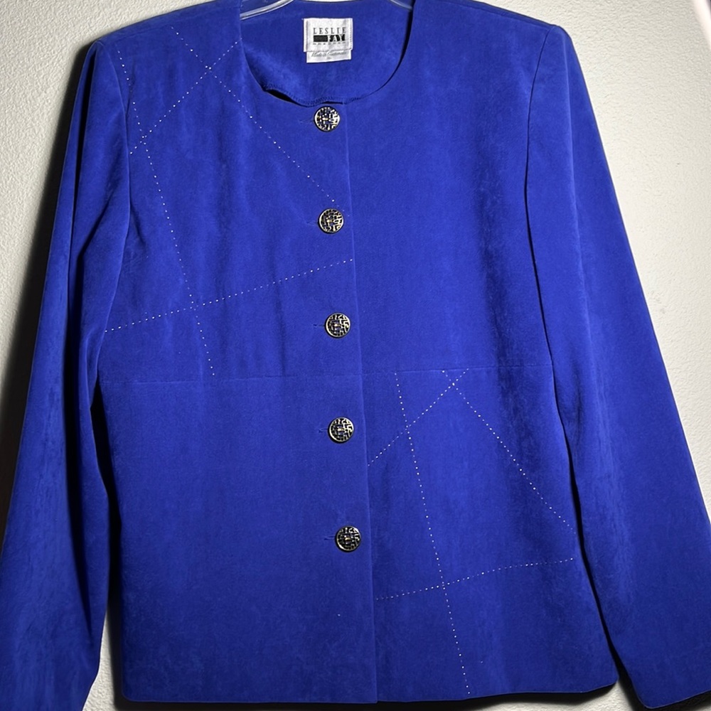Leslie Fay skirt suit size 16 - Picture 2 of 8